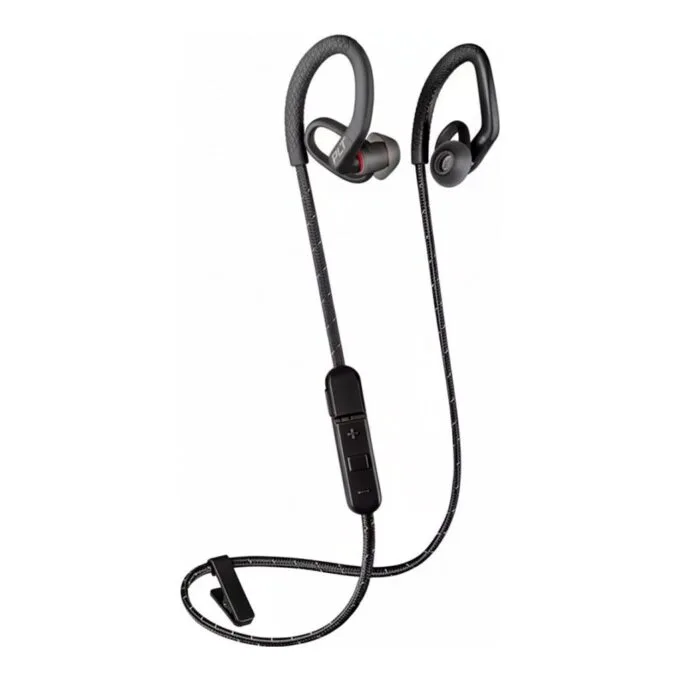 Poly BackBeat Fit 350 - Headphones - Ear straps - in the ear - Sports - Black - Gray - Binaural - Sweat resistant - Water resistant — image 1