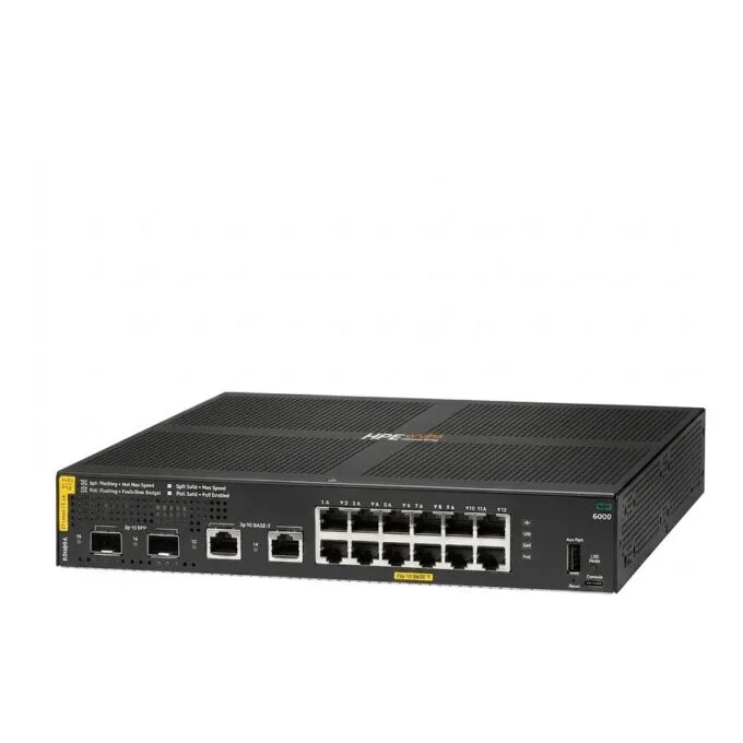 HPE Aruba Networking CX 6000 12p 10M/100M/1G Class4 PoE 2p SFP 1G 139W Switch — image 1