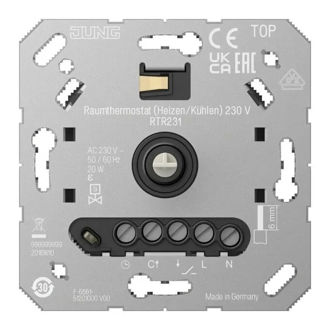 Jung RTR231 room thermostat (heating/cooling) 230 V — image 1