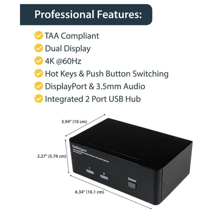 StarTech.com SV231DPDDUA2 KVM switch — image 6