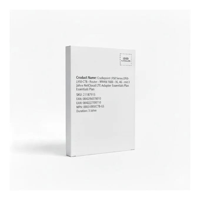 Cradlepoint L950 Series L950-C7B - Router - WWAN 1GbE - 3G, 4G - with 3 years NetCloud Branch LTE Adapter Essentials Plan — image 1