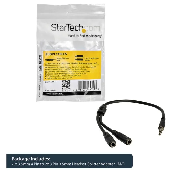 StarTech.com MUYHSMFF audio splitter — image 12
