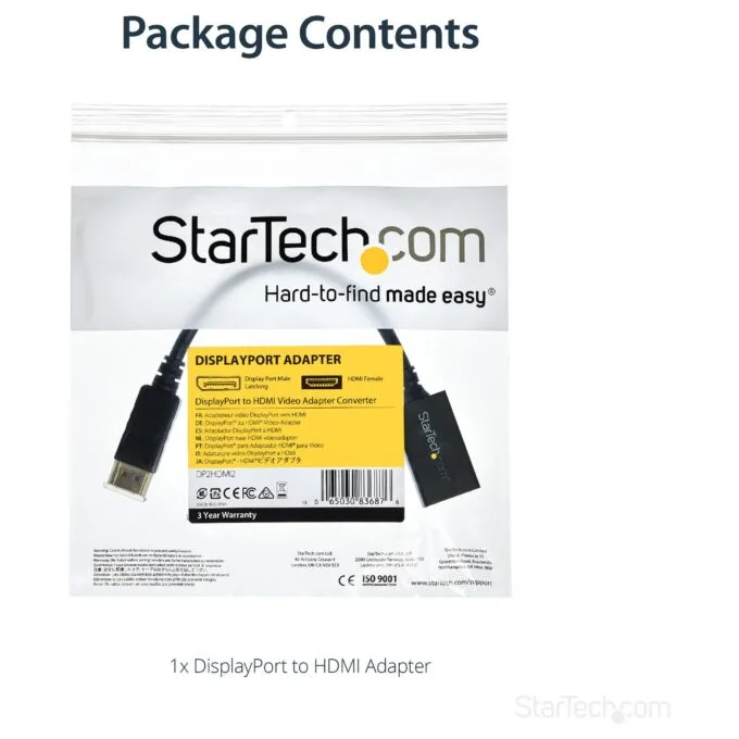 StarTech.com DP2HDMI2 video cable adapter — image 13