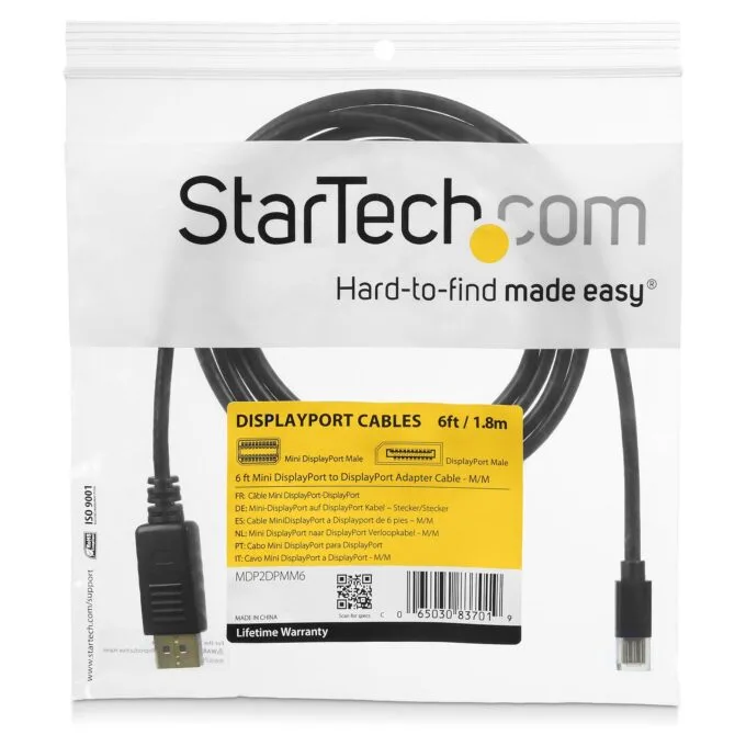 StarTech.com MDP2DPMM6 DisplayPort cable — image 3