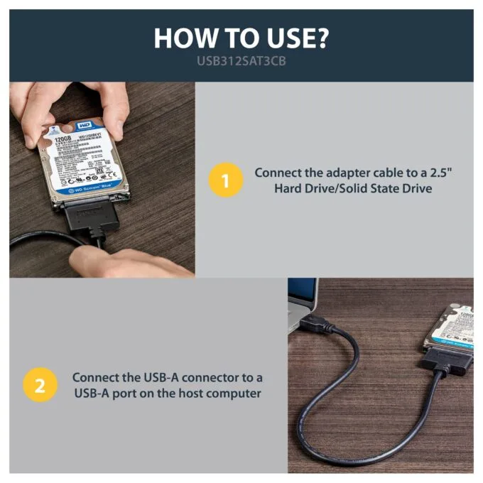 StarTech.com USB312SAT3CB cable gender changer — image 9