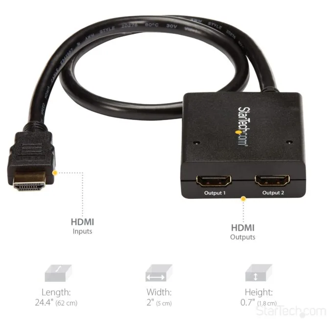 StarTech.com ST122HD4KU video splitter — image 12