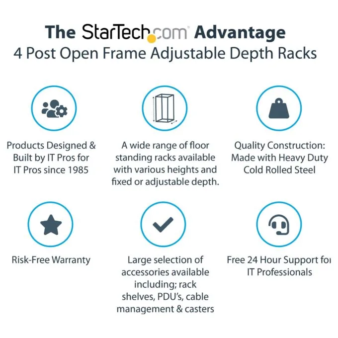 StarTech.com 4POSTRACK12U rack cabinet — image 12