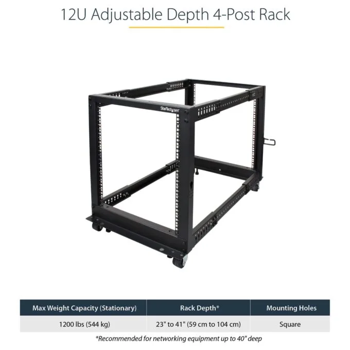 StarTech.com 4POSTRACK12U rack cabinet — image 13