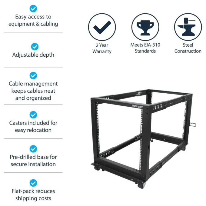 StarTech.com 4POSTRACK12U rack cabinet — image 9