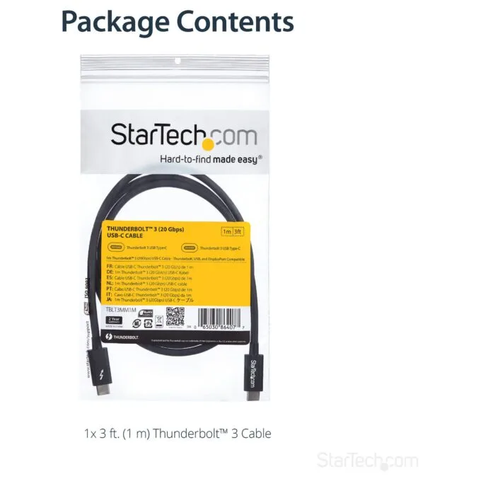 StarTech.com TBLT3MM1M Thunderbolt cable — image 11