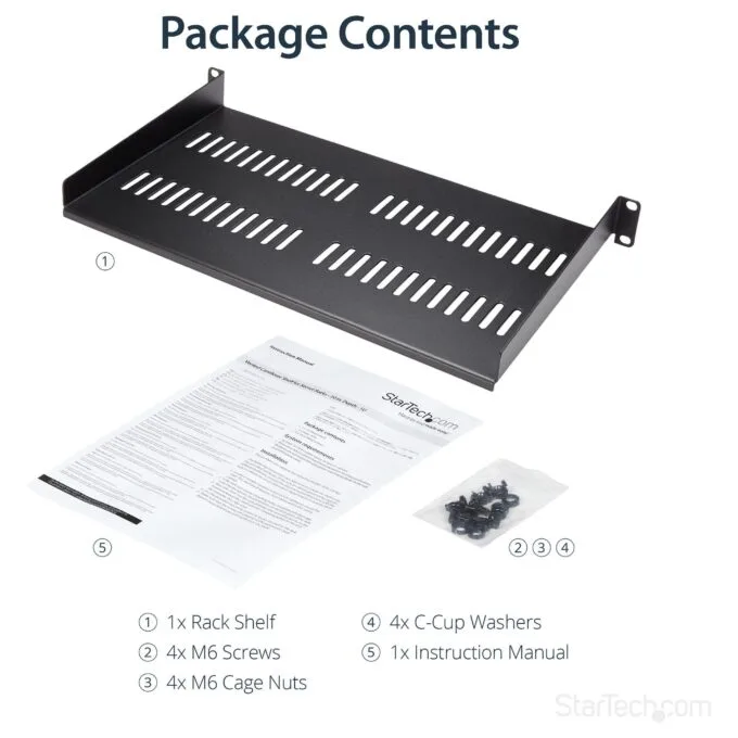 StarTech.com CABSHELFV1U rack accessory — image 9