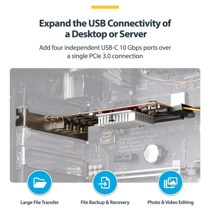 StarTech.com P10Q4C-USB-CARD interface cards/adapter — image 2