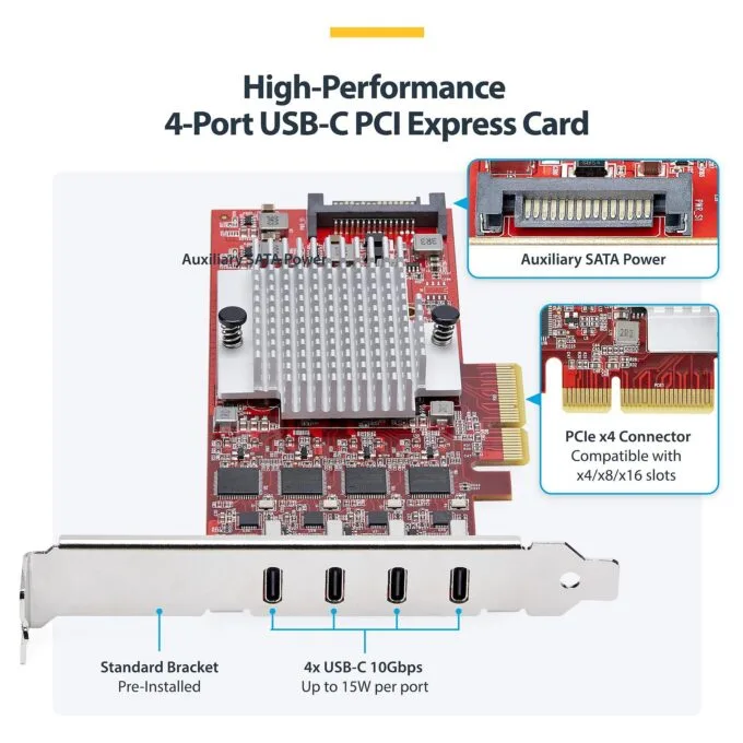 StarTech.com P10Q4C-USB-CARD interface cards/adapter — image 4