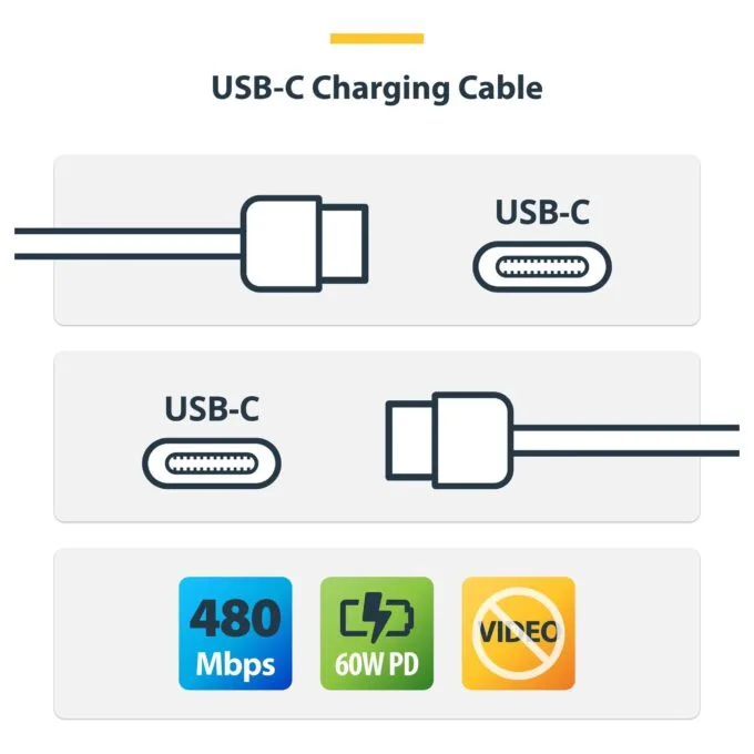 StarTech.com USB2CC1MNCWHE USB cable — image 6