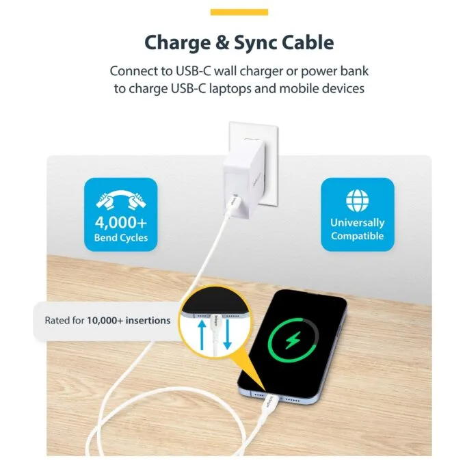StarTech.com USB2CC1MNCWHE USB cable — image 9