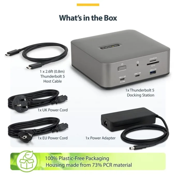 StarTech.com 215UE-TB5USB4DOCK laptop dock/port replicator — image 13