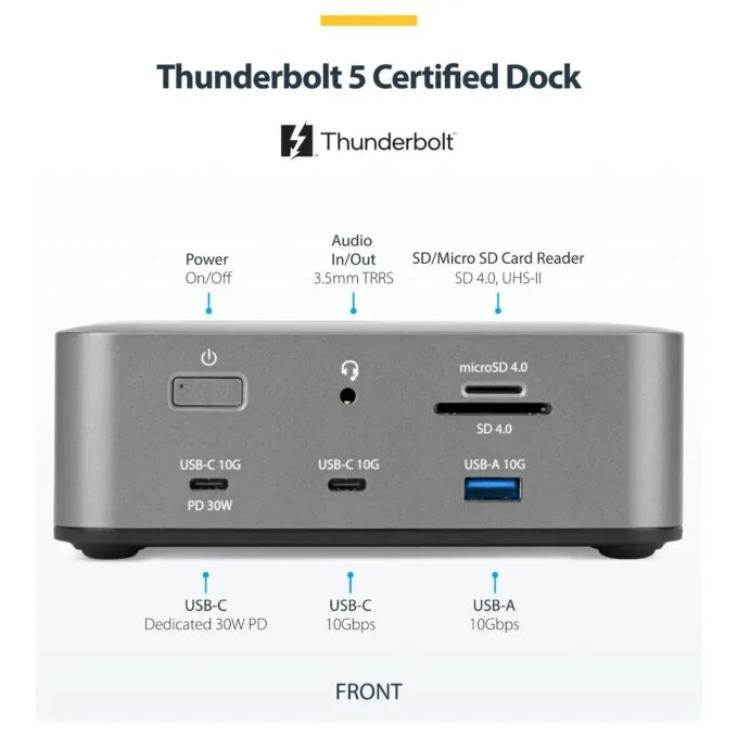 StarTech.com 215UE-TB5USB4DOCK laptop dock/port replicator — image 5