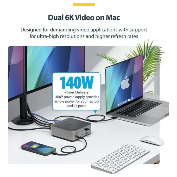 StarTech.com 215UE-TB5USB4DOCK laptop dock/port replicator — image 7