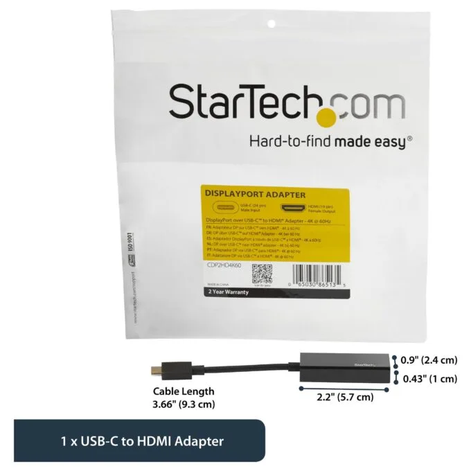StarTech.com CDP2HD4K60 USB graphics adapter — image 9