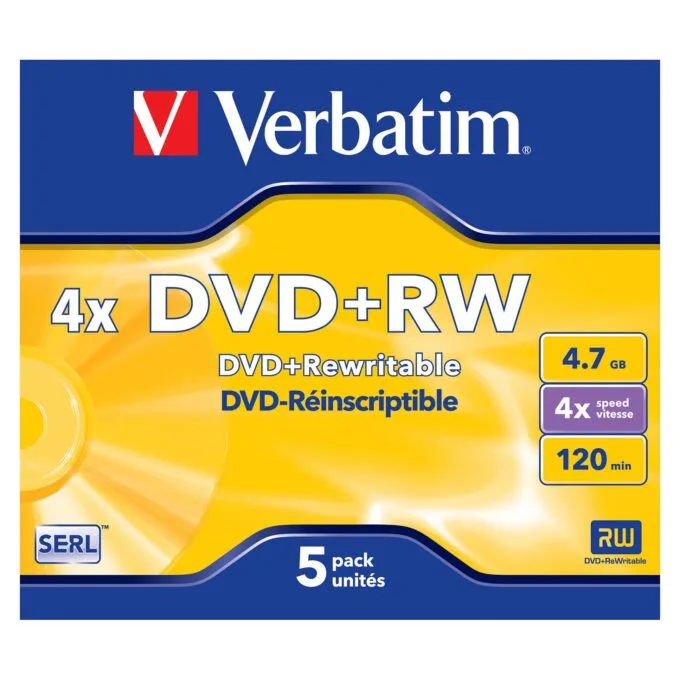 Verbatim DVD+RW Matt Silver — image 1