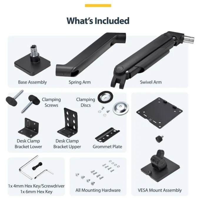 StarTech.com H1M1AG1-MONITOR-ARM monitor mount / stand — image 15