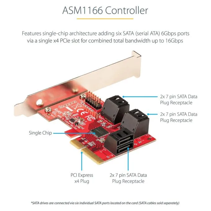 StarTech.com 6P6G-PCIE-SATA-CARD interface cards/adapter — image 12
