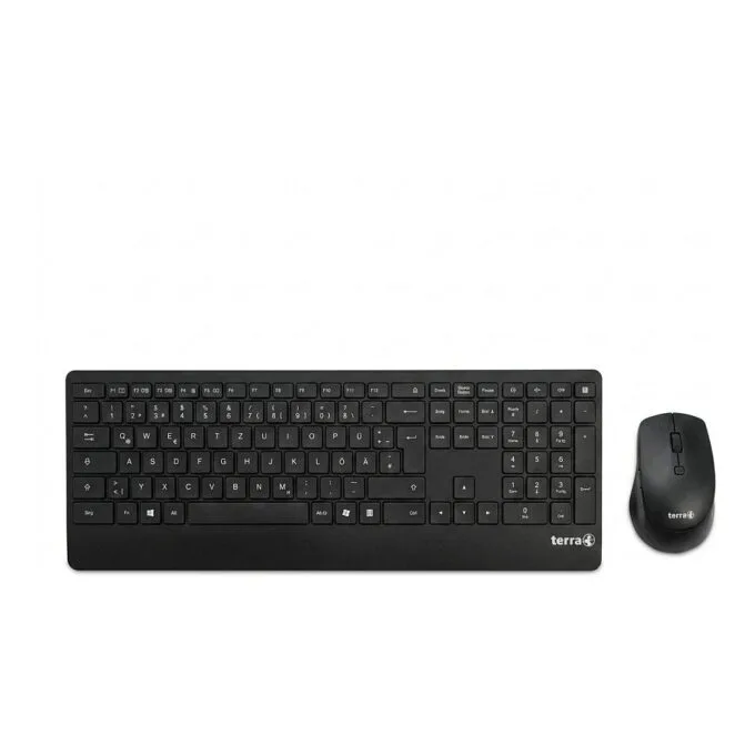 TERRA Desktop 4000 Wireless AES [EN] USB black Copilot Keyboard+Mouse, QWERTZ, 105 keys, — image 1