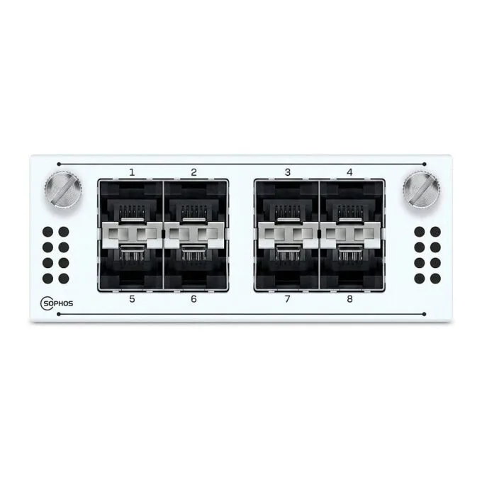 SOPHOS 8 port 10GbE SFP+ FleXi Port module for XGS 5500/6500/7500/8500 models only — image 1