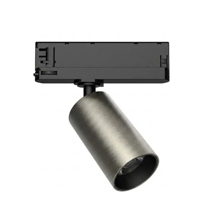 Synergy 21 LED Track series for power rail VLF series removable housing electroplated nickel — image 1