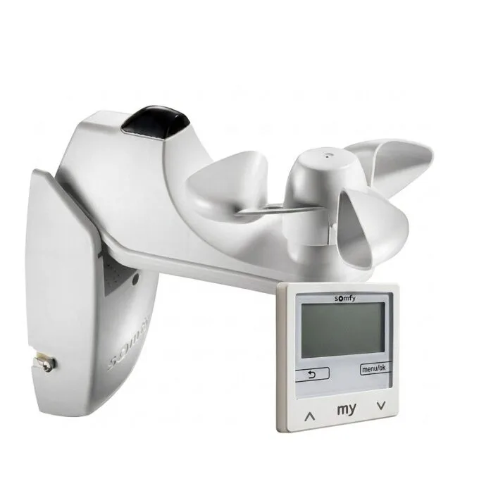 SOMFY 1818317 Soliris Smoove Uno Pure White Kit with W/S sensor without frame — image 1