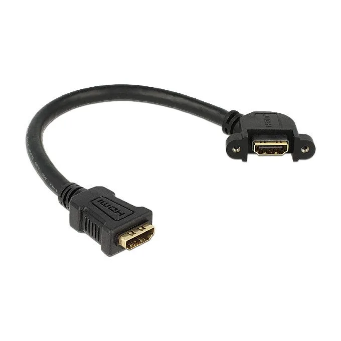 DeLOCK 0.25m 2xHDMI HDMI cable — image 1