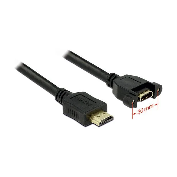 DeLOCK 1m 2xHDMI HDMI cable — image 2