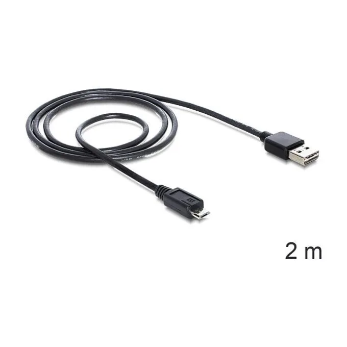 DeLOCK EASY-USB 2.0-A - USB 2.0 micro-B, 2m USB cable — image 2