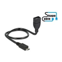 DeLOCK 0.5m, USB2.0 Micro-B/USB2.0-A USB cable