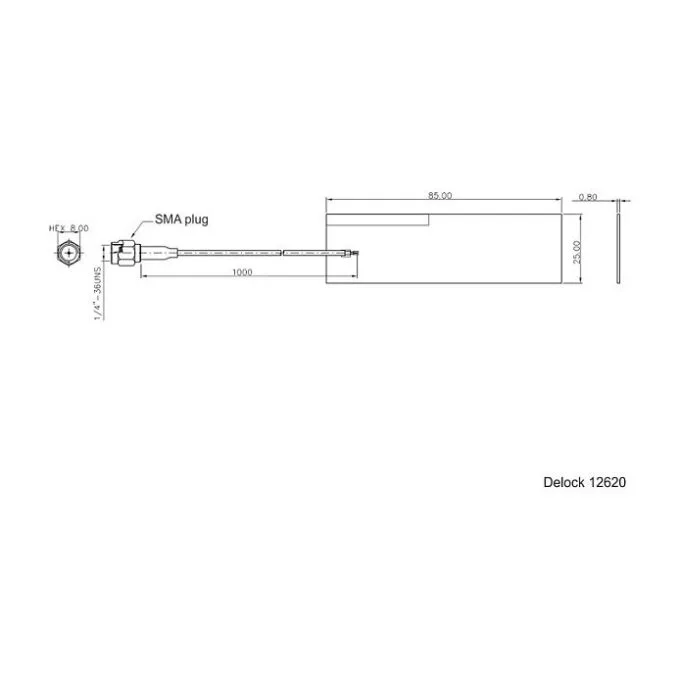 DeLOCK 12620 network antenna — image 3