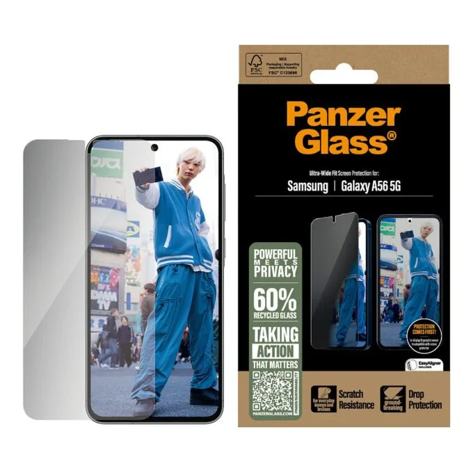 PanzerGlass ® 2-Way Privacy Screen Protector Samsung Galaxy A56 5G | Ultra-Wide Fit — image 2