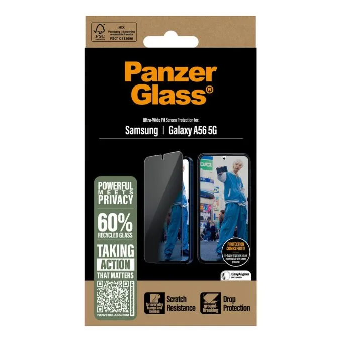 PanzerGlass ® 2-Way Privacy Screen Protector Samsung Galaxy A56 5G | Ultra-Wide Fit — image 3