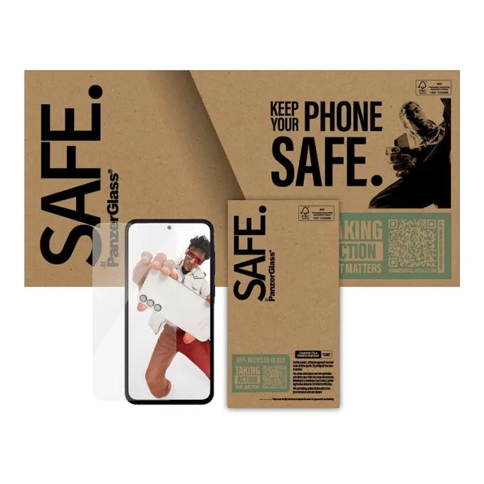PanzerGlass SAFE. by ® Screen Protector Galaxy S24 FE | A36 5G | A56 5G | Ultra-Wide Fit | Bulk — image 2
