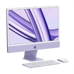 iMac Z1E7 59.62cm 23.5Zoll Standardglas M4 8C CPU/8C GPU/16C N.E. 16GB 256GB SSD Ohne Eth MM MaKey DE Violett