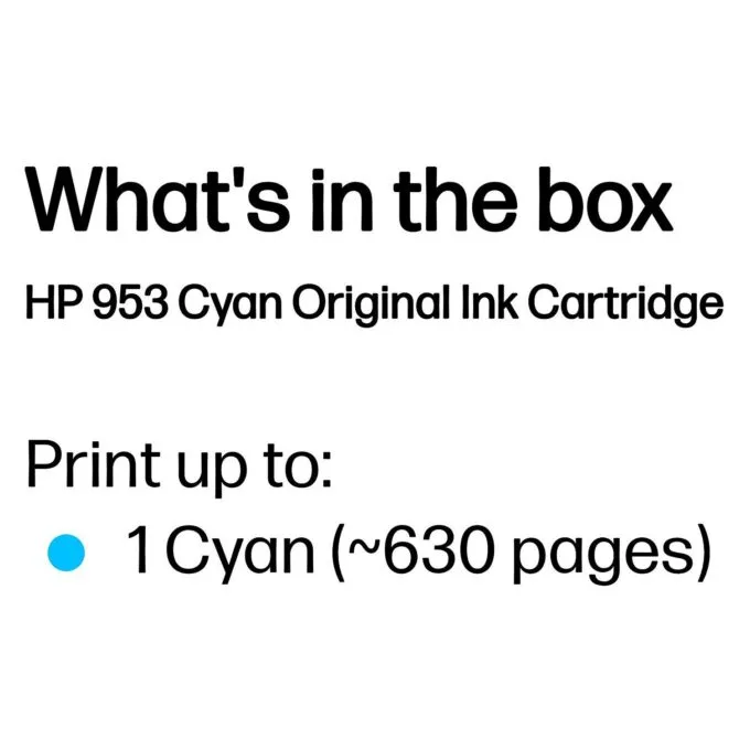 HP 953 Cyan 700 Ink Cartridge — image 3