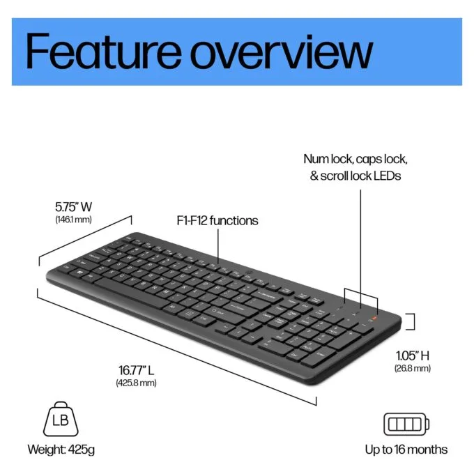 HP 220 Wireless keyboard — image 3