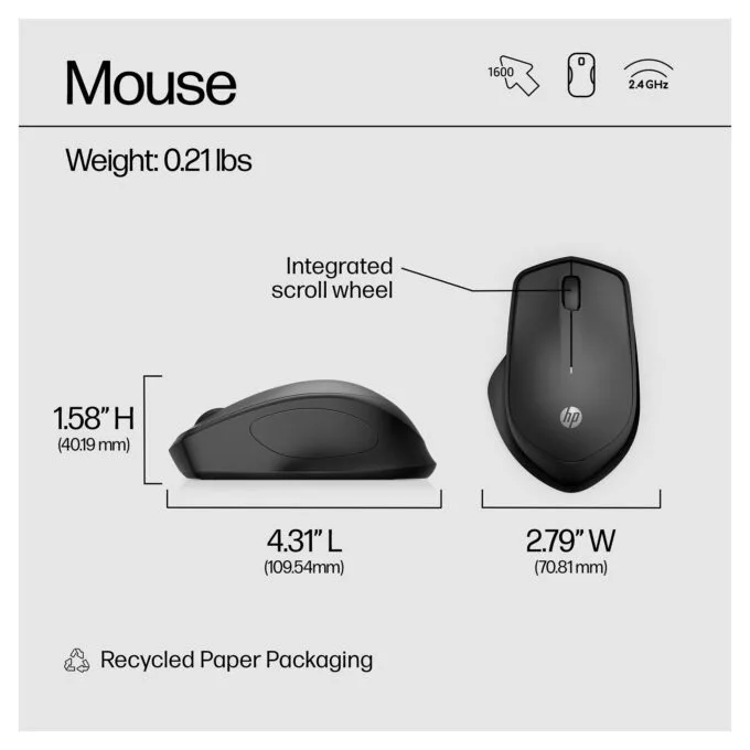 HP 280 Silent Wireless mouse — image 7