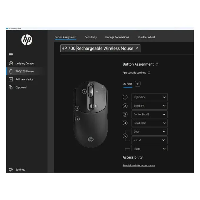 HP 700 Rechargeable Wireless mouse — image 7