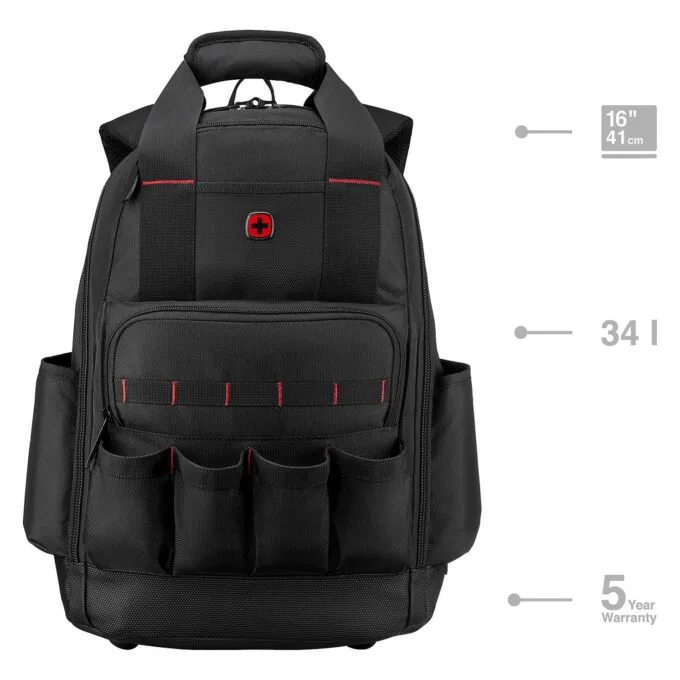 Wenger/SwissGear Wenger Advanced 16 Tool Backback black backpack — image 2