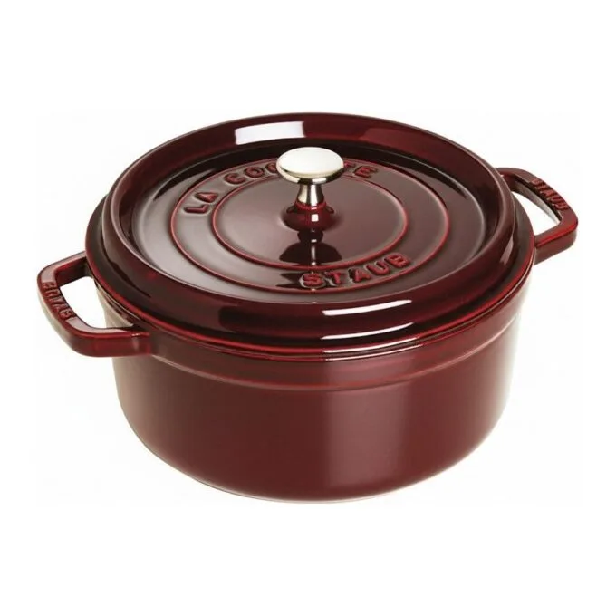 Dust La Marmite 24cm round, grenadine, cast iron — image 1