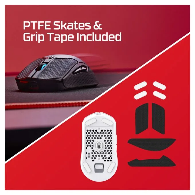 HyperX Pulsefire Haste 2 Wireless White Gaming mouse — image 4