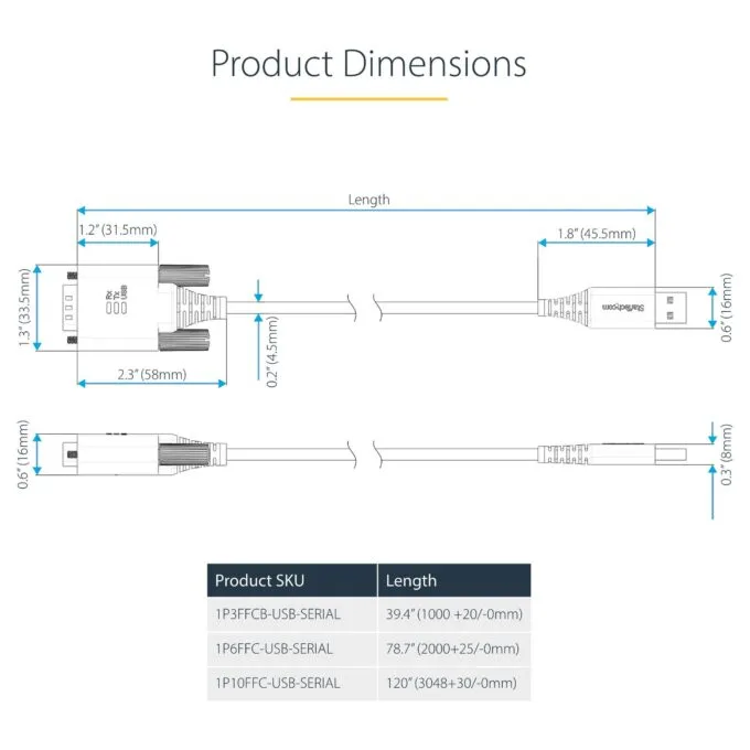 StarTech.com 1P6FFC-USB-SERIAL serial cable — image 16
