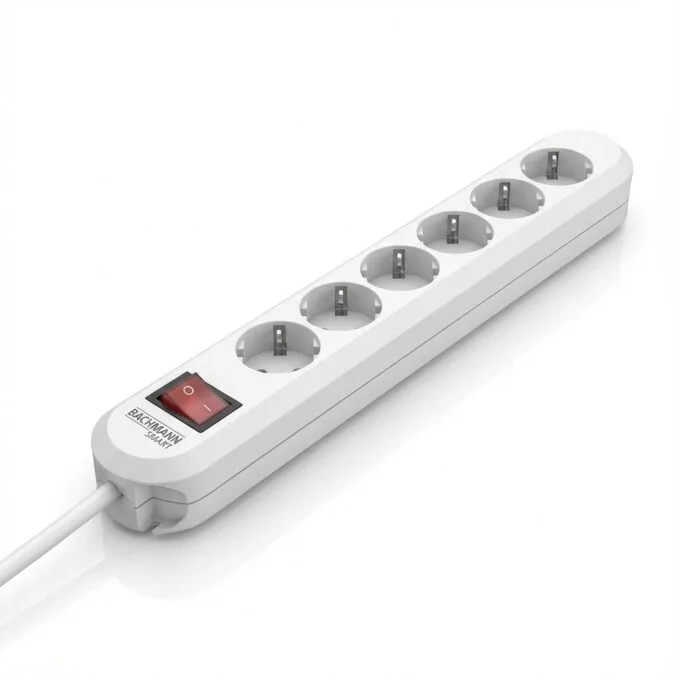 BACHMANN SMART power strip 6x protective contact knows 3m — image 1