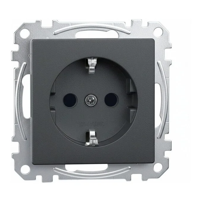 MERTEN MEG2300-0414 SCHUKO socket anthracite. System M — image 1