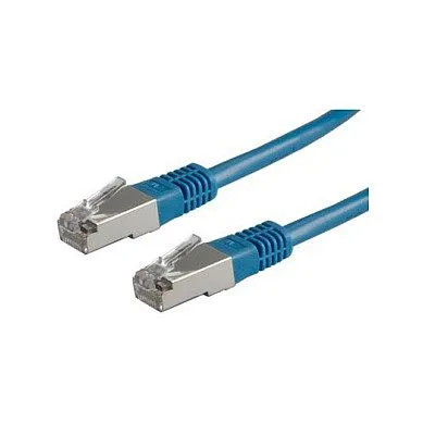 ROLINE S/FTP (PiMF) Patch Cord Cat.6, blue 1.0m networking cable — image 1